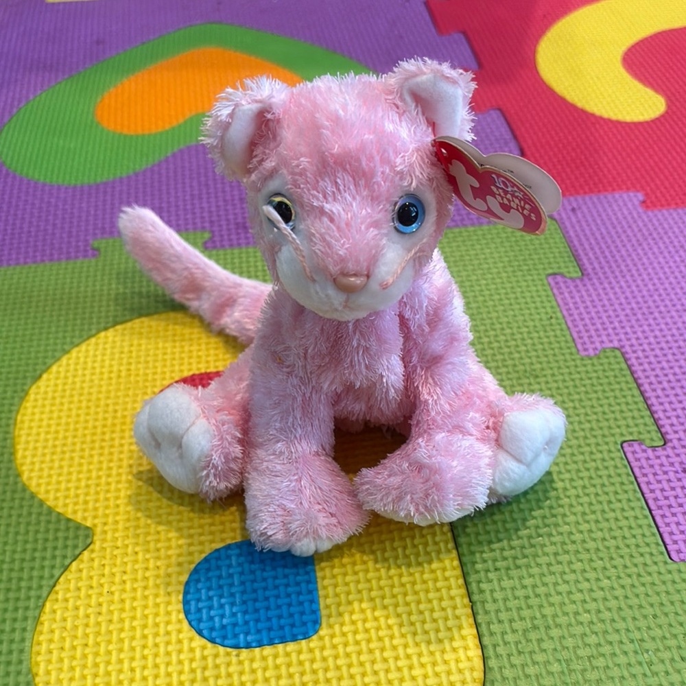 Pink Plush Cat Toy